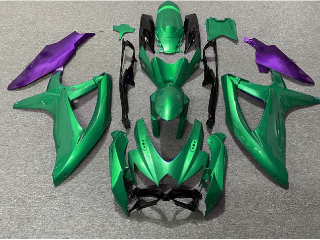 08-10 Green and Purple GSXR 600-750 Fairings