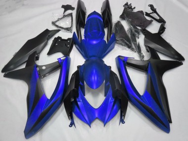 08-10 Matte Blue No R GSXR 600-750 Fairings