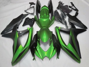 08-10 Matte Green No R GSXR 600-750 Fairings