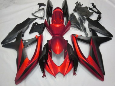 08-10 Matte Red No R GSXR 600-750 Fairings