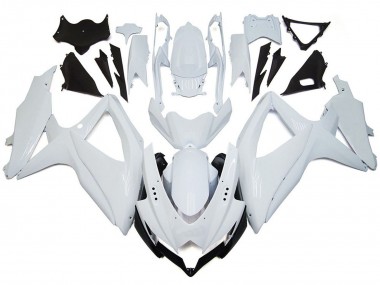 08-10 Shining Gloss White GSXR 600-750 Fairings