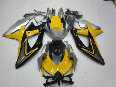 08-10 Yellow Black GSXR 600-750 Fairings