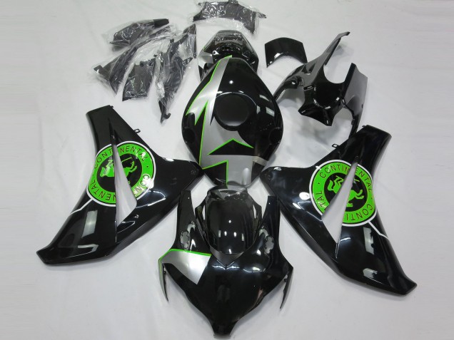 08-11 Gloss Black & Green CBR1000RR Fairings