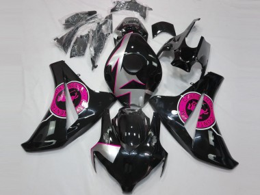 08-11 Gloss Black & Pink CBR1000RR Fairings