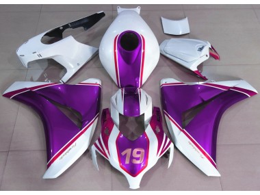 08-11 Gloss Purple and White CBR1000RR Fairings