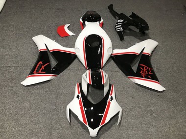 08-11 Gloss White Red and Black CBR1000RR Fairings