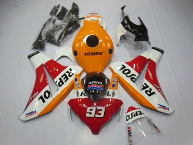 08-11 Light Orange Repsol 93 CBR1000RR Fairings