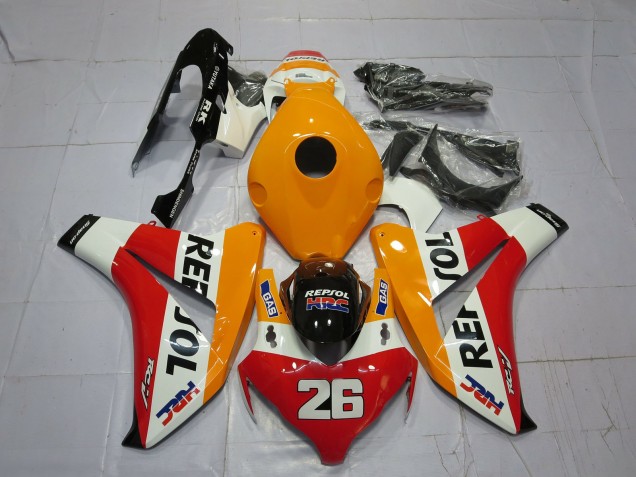 08-11 Light Orange Repsol CBR1000RR Fairings