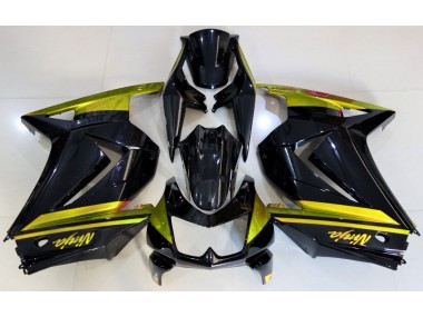 08-12 Gloss Black & Yellow Ninja 250 Fairings