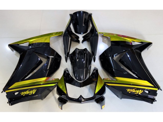 08-12 Gloss Black & Yellow Ninja 250 Fairings