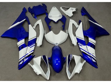 08-16 Blue and White Custom OEM Style R6 Fairings