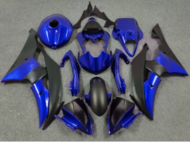 08-16 Deep Blue and Matte Black R6 Fairings