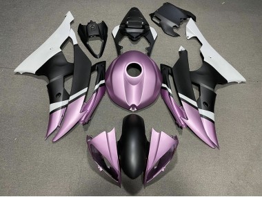 08-16 Matte Black and Light Purple R6 Fairings