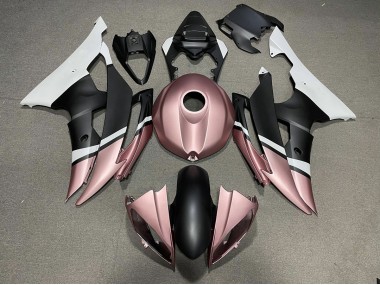 08-16 Matte Black and Rose Gold R6 Fairings