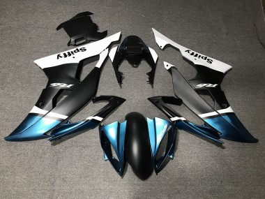 08-16 Matte Black and Special Blue R6 Fairings