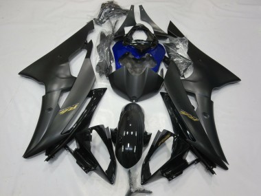 08-16 Matte and Blue R6 Fairings