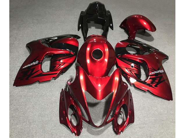 08-20 Deep Red GSXR 1300 Hayabusa Fairings