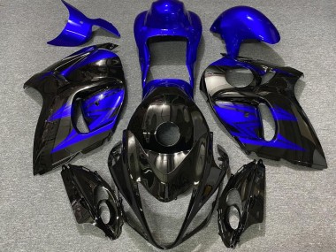 08-20 Gloss Black and Deep Blue GSXR 1300 Hayabusa Fairings