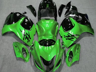 08-20 Gloss Green and Black GSXR 1300 Hayabusa Fairings