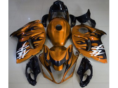 08-20 Gloss Orange & Black GSXR 1300 Hayabusa Fairings