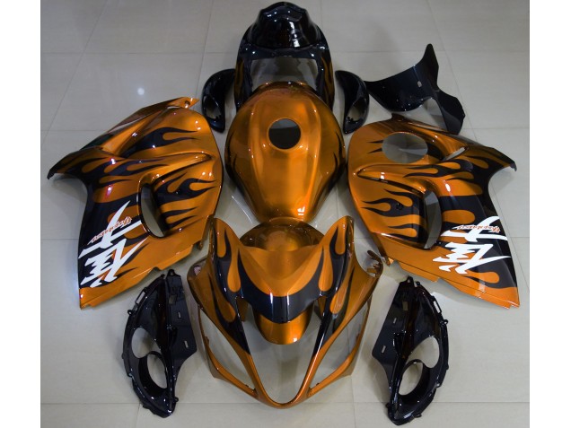 08-20 Gloss Orange & Black GSXR 1300 Hayabusa Fairings