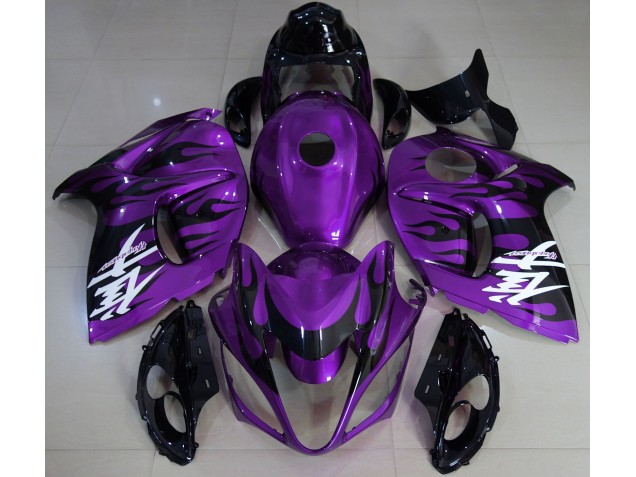 08-20 Gloss Purple & Black GSXR 1300 Hayabusa Fairings