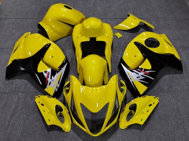 08-20 Gloss Yellow with Black Style GSXR 1300 Hayabusa Fairings