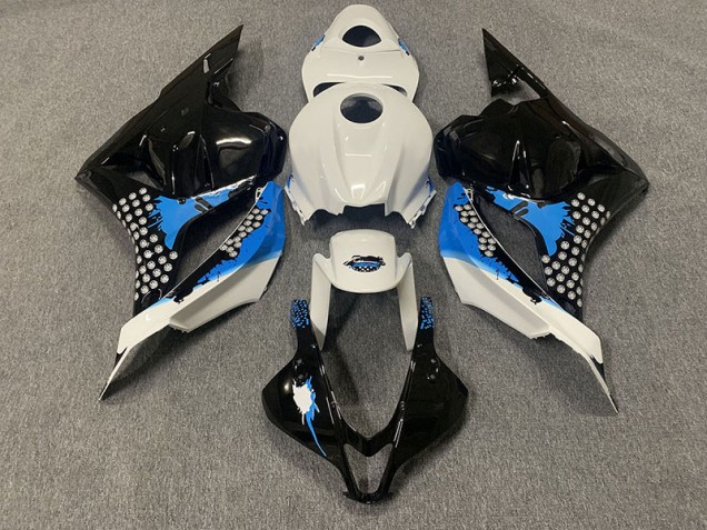 09-12 Black Blue and White CBR600RR Fairings