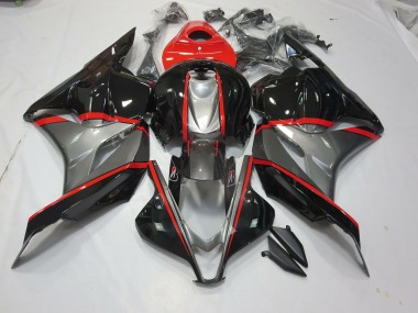 09-12 Black and Grey Red Pin CBR600RR Fairings