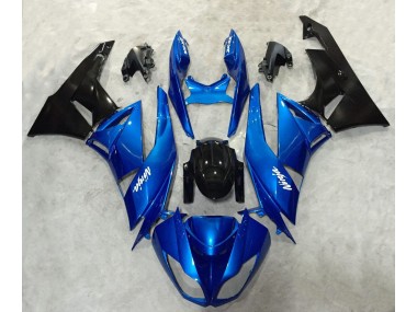 09-12 Blue and Black Ninja ZX6R Fairings