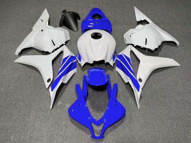 09-12 Dark Blue and White Side Stripe CBR600RR Fairings