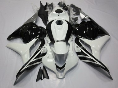 09-12 Gloss Black and White CBR600RR Fairings