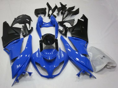 09-12 Gloss Blue & Black ZX6R Fairings