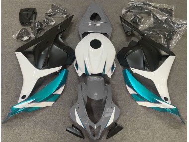 09-12 Gloss Grey White and Light Blue CBR600RR Fairings