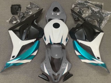 09-12 Gloss Grey White and Light Blue CBR600RR Fairings