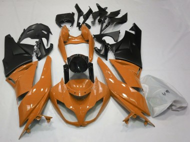 09-12 Gloss Orange & Black ZX6R Fairings