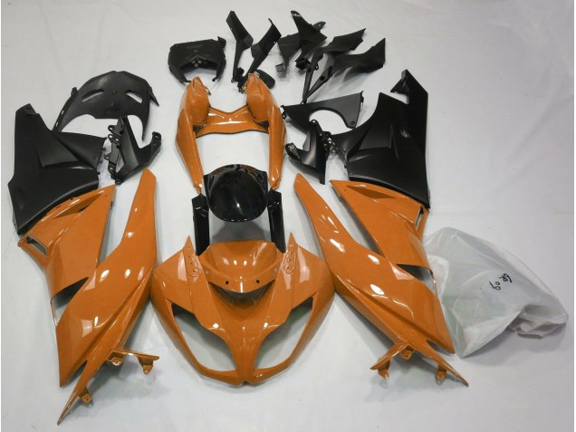 09-12 Gloss Orange & Black ZX6R Fairings