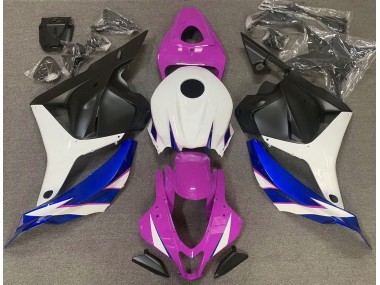 09-12 Gloss Pink White and Blue CBR600RR Fairings