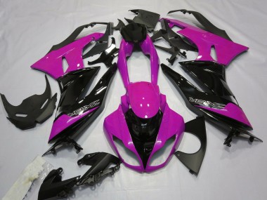 09-12 Gloss Pink and Black ZX6R Fairings