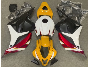 09-12 Gloss Red White and Yellow CBR600RR Fairings