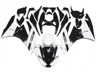 09-12 Gloss White and Slick Black ZX6R Fairings