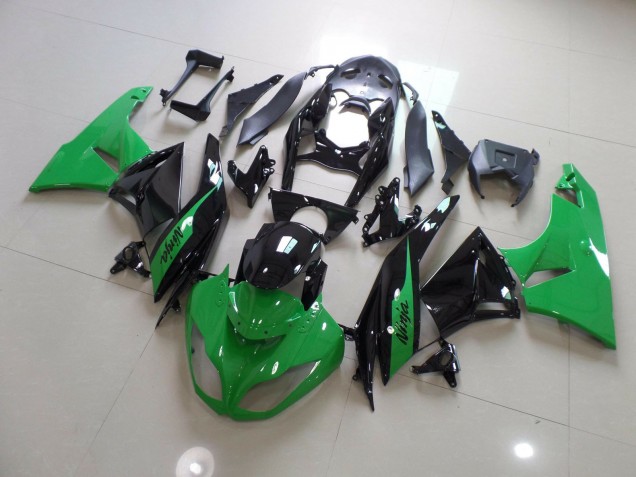 09-12 Green Black Ninja ZX6R Fairings