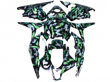 09-12 Green Snow Camo CBR600RR Fairings