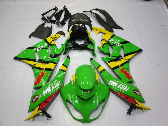 09-12 Green Yellow ZX6R Fairings