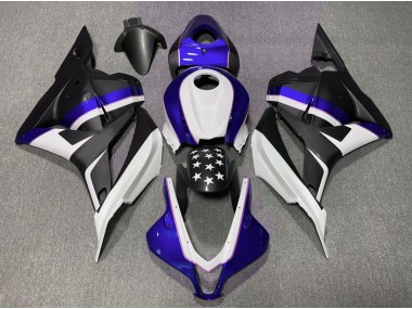 09-12 Matte Black and Dark Blue Star CBR600RR Fairings