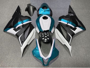 09-12 Matte Black and Light Blue Star CBR600RR Fairings