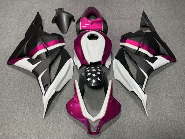 09-12 Matte Black and Pink Star CBR600RR Fairings