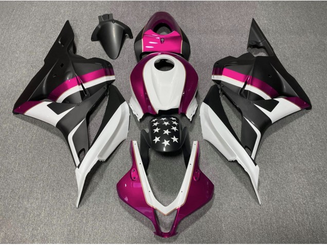 09-12 Matte Black and Pink Star CBR600RR Fairings