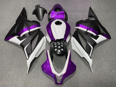 09-12 Matte Black and Purple Star CBR600RR Fairings