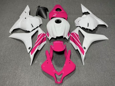 09-12 Pink and White Side Stripe CBR600RR Fairings